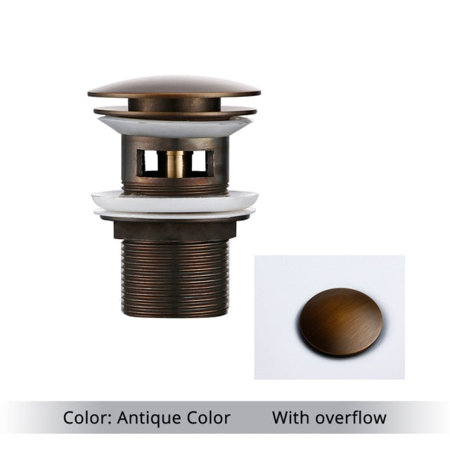 Polerad mässing handfat avlopp