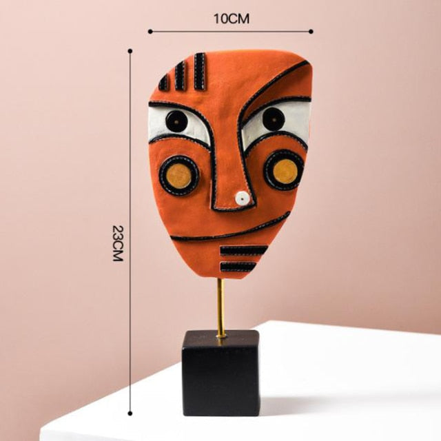 Abstrakt Pop Art Ansikte Hemskulptur