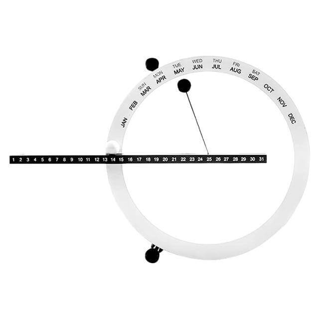 Vändbar Magnetisk Manuell Daglig Skrivbordskalender