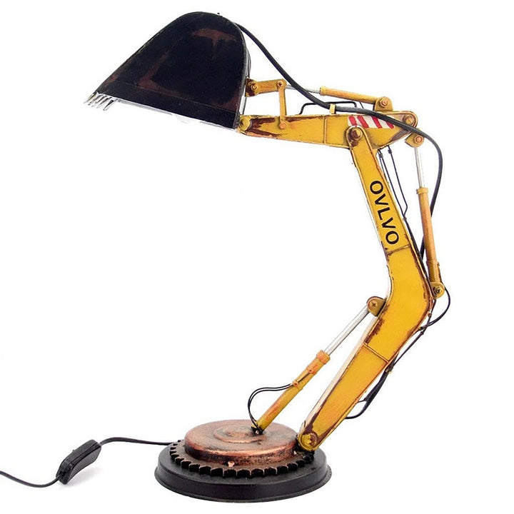 Unik Grävmaskin Bordslampa