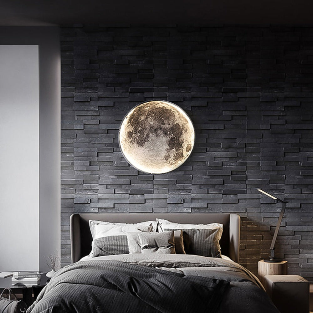 3D LED Måne eller Jord Tak- eller Vägglampa (3 Stilar) 24CM-80CM