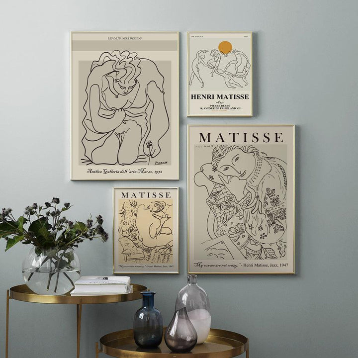 Henri Matisse Picasso Abstrakt Canvas