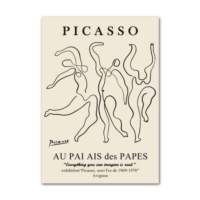 Henri Matisse Picasso Abstrakt Canvas