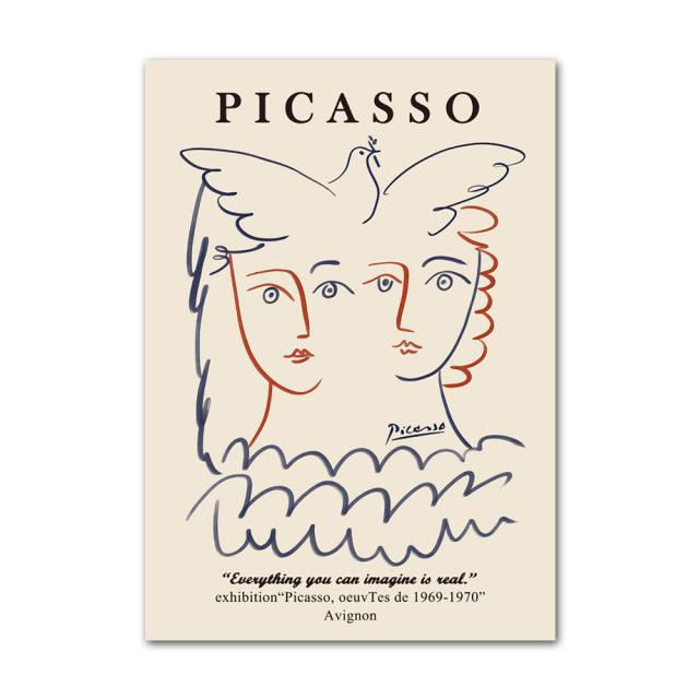 Henri Matisse Picasso Abstrakt Canvas