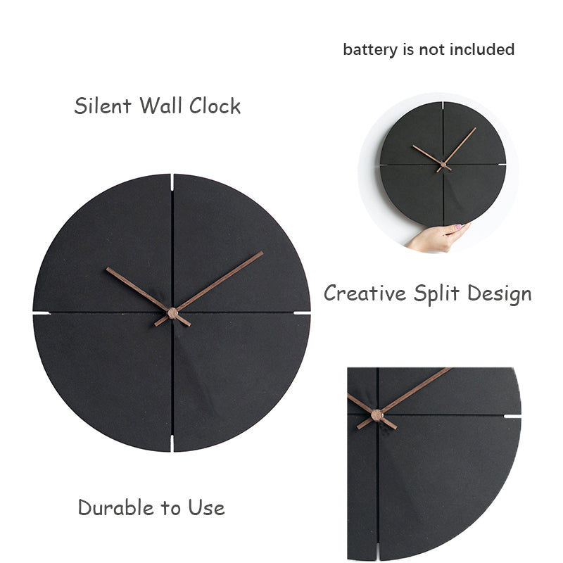 Elegant nordisk minimalistisk väggklocka