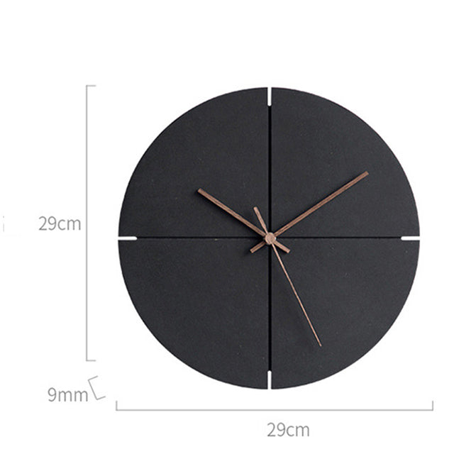 Elegant nordisk minimalistisk väggklocka