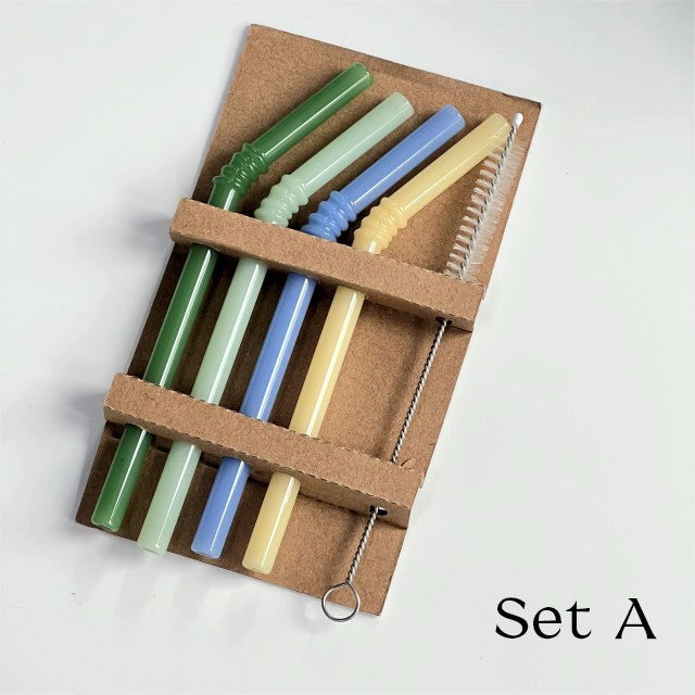 Glasstrå - Set om 4