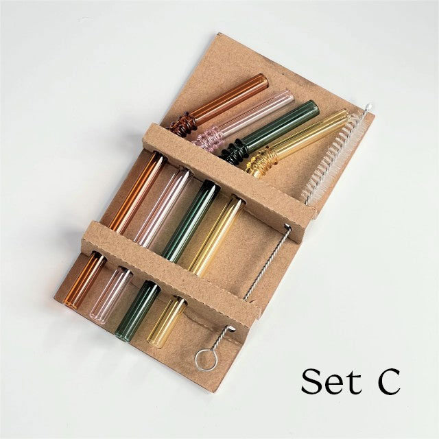 Glasstrå - Set om 4
