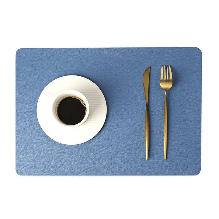 Moderna rektangulära vattentäta PU-läder placemats