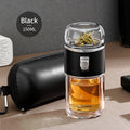Dubbelväggig glas teinfuser termosflaska