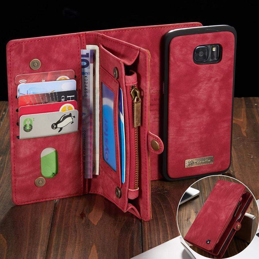 Multifunktionell Läder Telefonfodral Plånbok