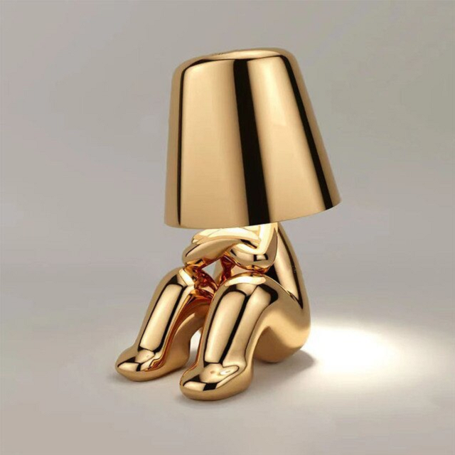 Manlamp - Konstfull modern LED-bordslampa