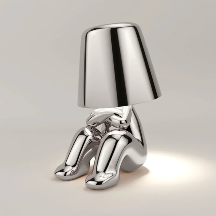 Manlamp - Konstfull modern LED-bordslampa