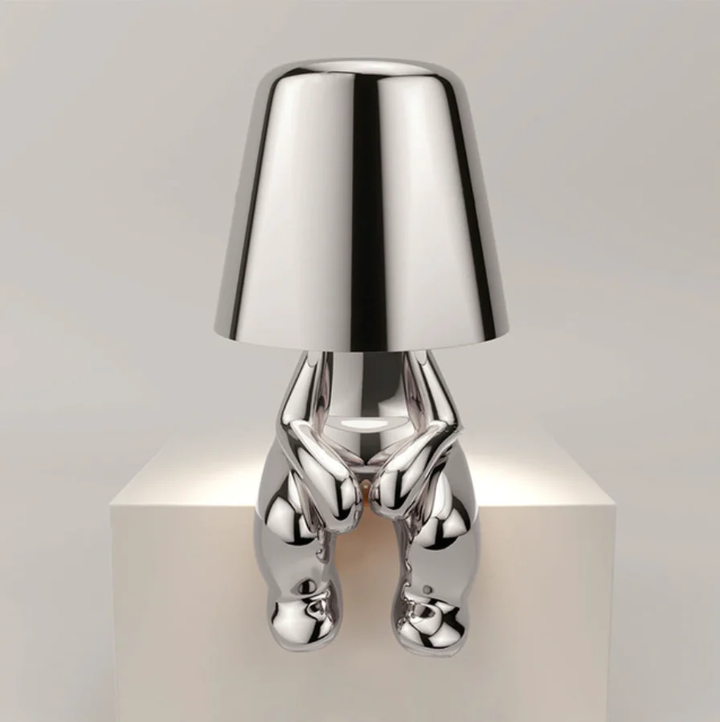 Manlamp - Konstfull modern LED-bordslampa
