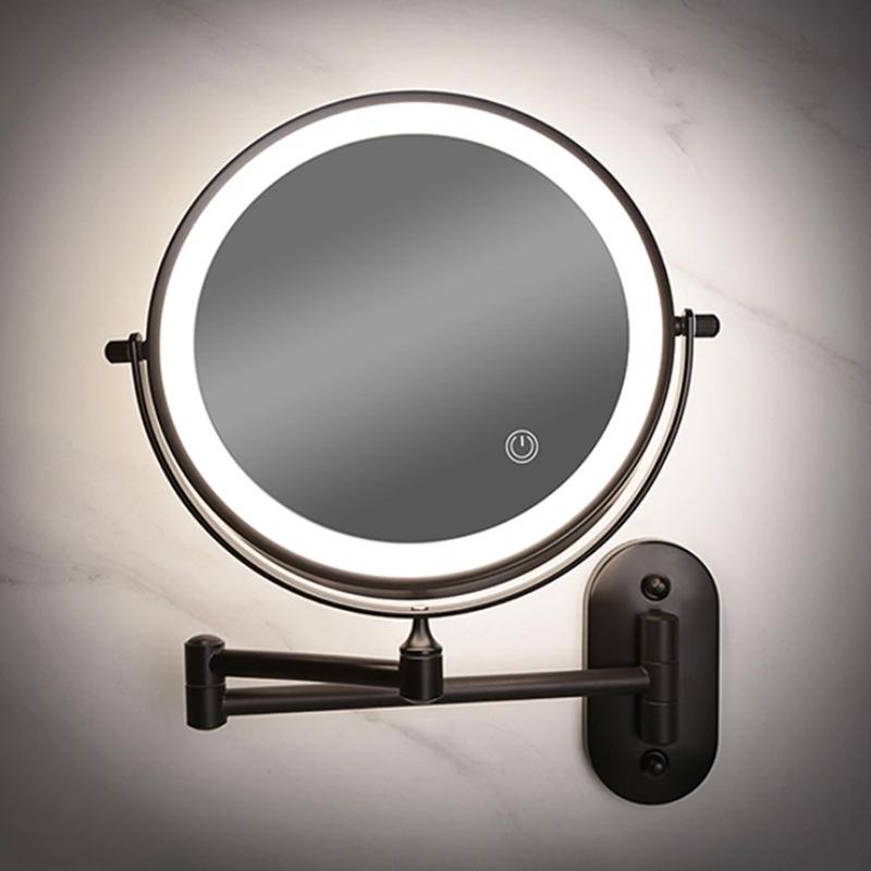 Badrumsspeglar LED Väggmonterad Förstoring