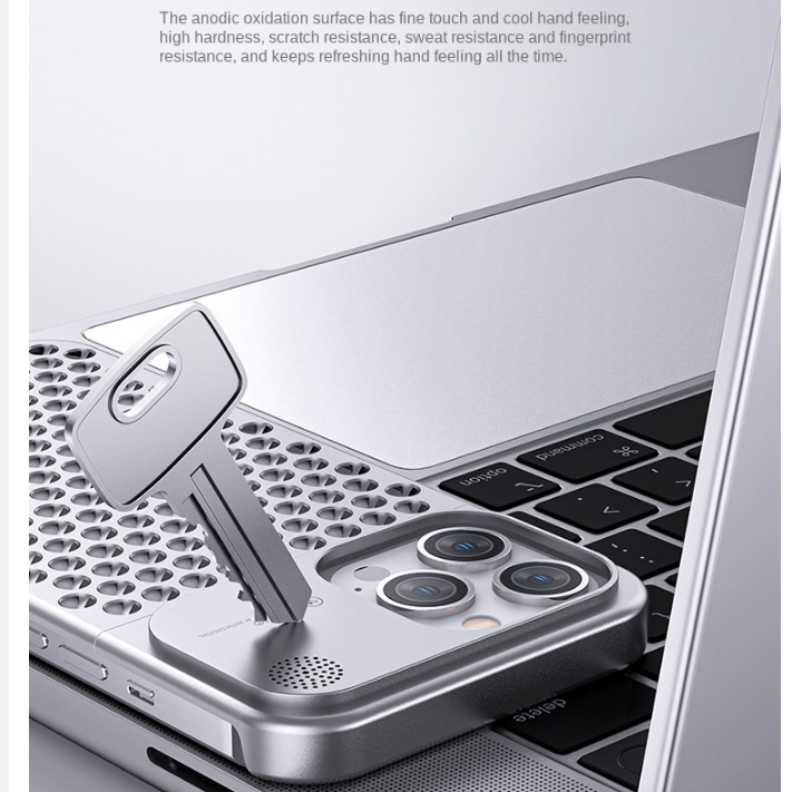 Metal Vent Premium Aluminiumlegering iPhone-fodral