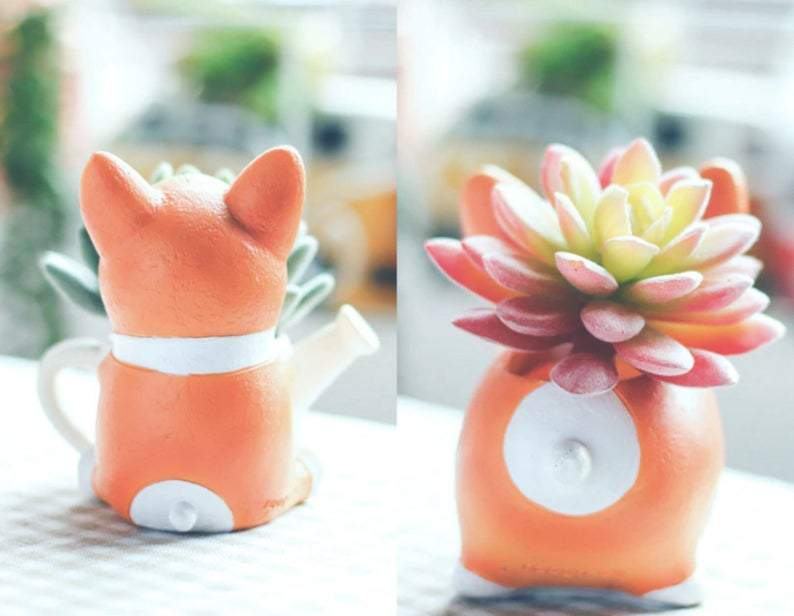 Resin Corgi Mini Blomkruka