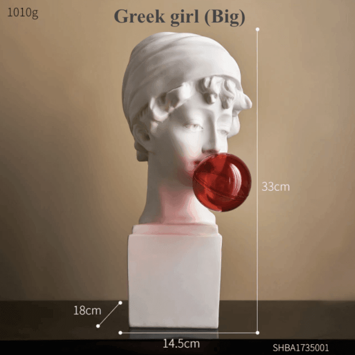 Resin Grekisk abstrakt skulptur