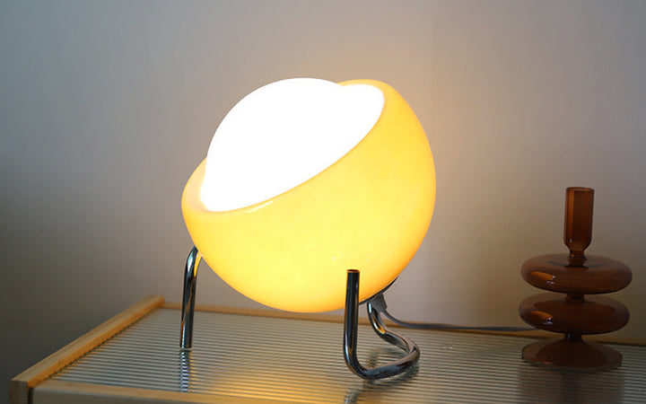 RETRO GLASBORDSLAMPA - ATMOSFÄRISK NORDISK NATTBELYSNING