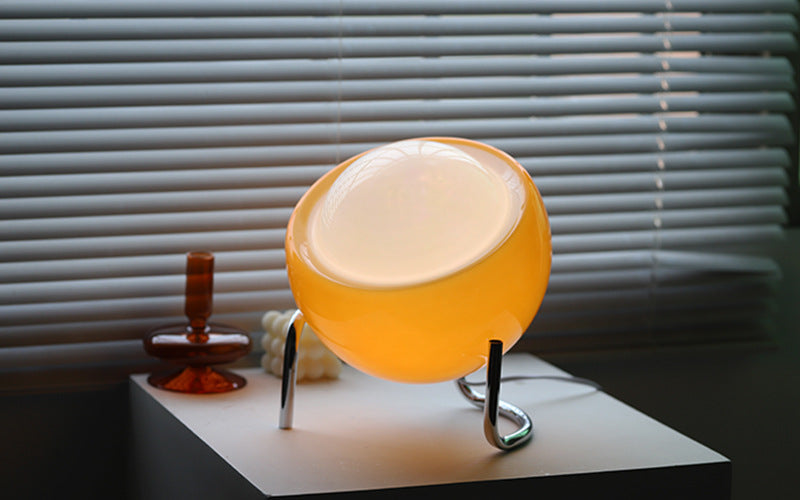 RETRO GLASBORDSLAMPA - ATMOSFÄRISK NORDISK NATTBELYSNING