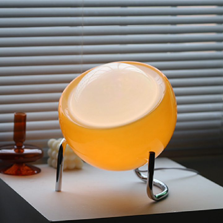 RETRO GLASBORDSLAMPA - ATMOSFÄRISK NORDISK NATTBELYSNING