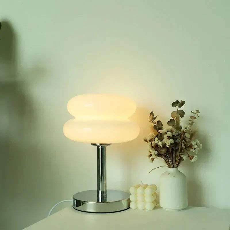 Retro Macaron Bordslampa i färgat glas