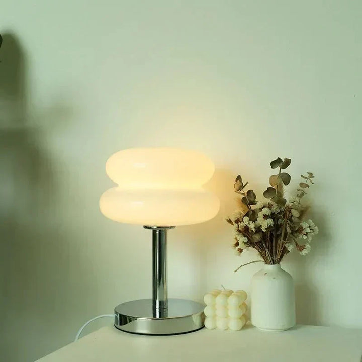 Retro Macaron Bordslampa i färgat glas