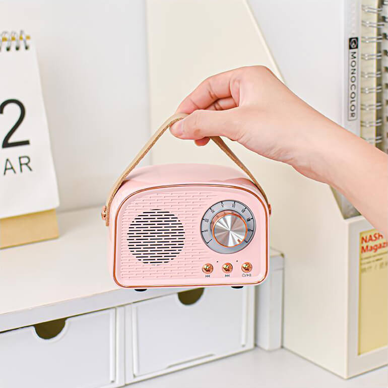 Retro Rund Radio Bluetooth Högtalare