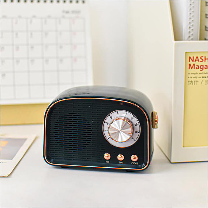 Retro Rund Radio Bluetooth Högtalare