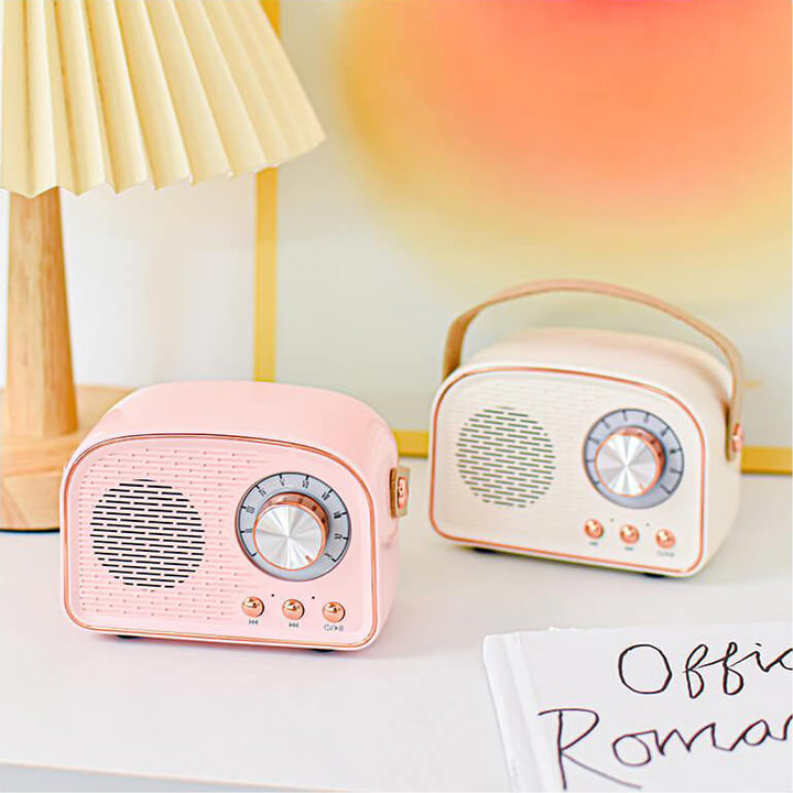 Retro Rund Radio Bluetooth Högtalare