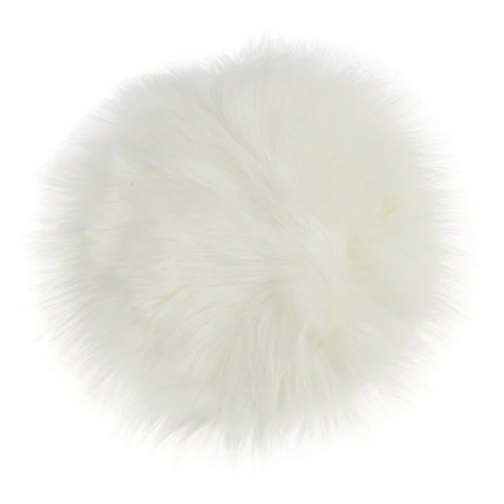 Faux Fur Rund Sittkudde