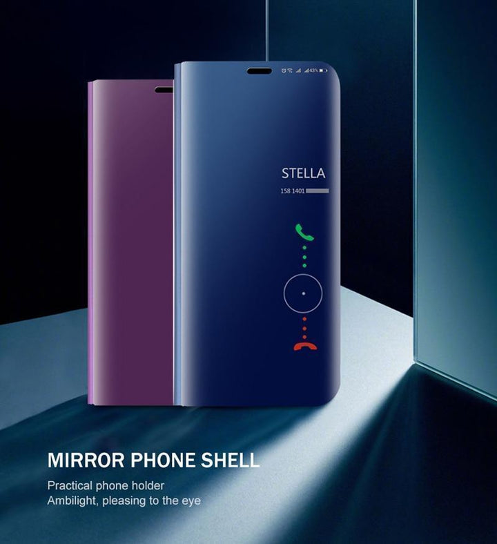 3 i 1 Spegel Flip Case för Samsung-telefoner