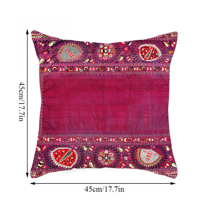Etnisk Boho Mandala Tryck Linne Kuddeöverdrag Soffkudde Täcke Heminredning