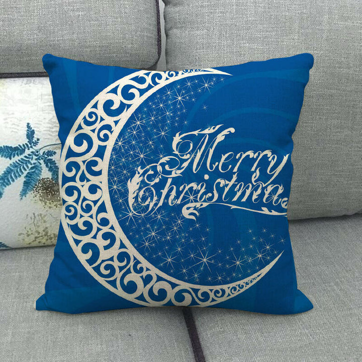 18" Kuddar Merry Xmas Soffkuddeöverdrag Hem Soffdekoration Kuddslip