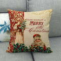 18" Kuddar Merry Xmas Soffkuddeöverdrag Hem Soffdekoration Kuddslip