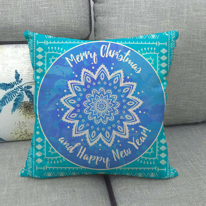 18" Kuddar Merry Xmas Soffkuddeöverdrag Hem Soffdekoration Kuddslip