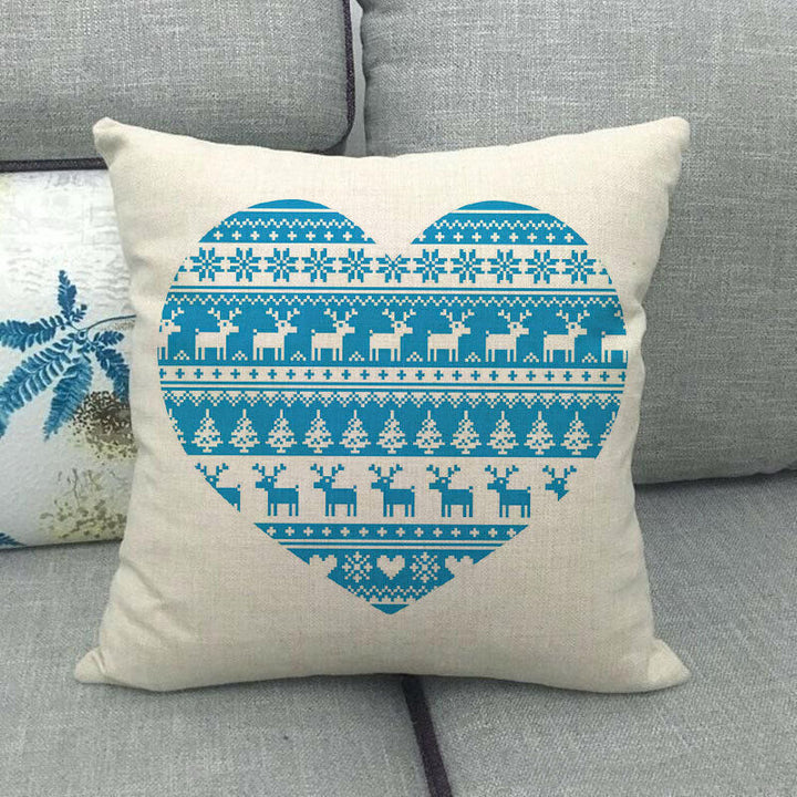 18" Kuddar Merry Xmas Soffkuddeöverdrag Hem Soffdekoration Kuddslip