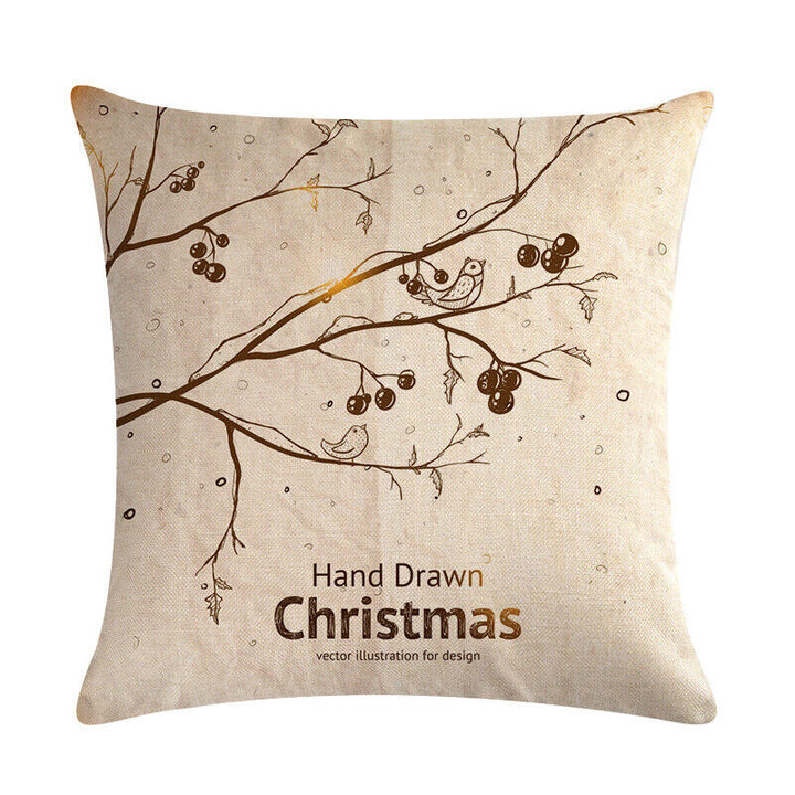 18" Kuddar Merry Xmas Soffkuddeöverdrag Hem Soffdekoration Kuddslip