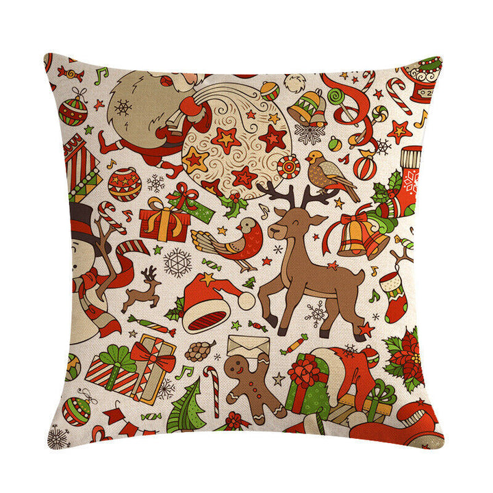 18" Kuddar Merry Xmas Soffkuddeöverdrag Hem Soffdekoration Kuddslip