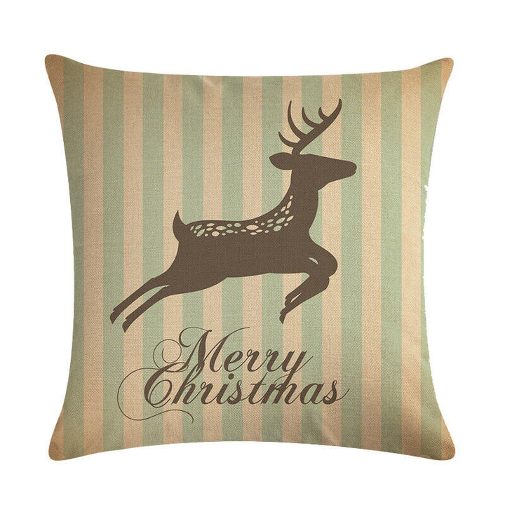 18" Kuddar Merry Xmas Soffkuddeöverdrag Hem Soffdekoration Kuddslip