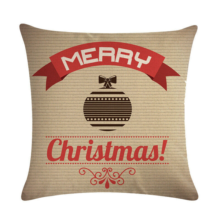 18" Kuddar Merry Xmas Soffkuddeöverdrag Hem Soffdekoration Kuddslip