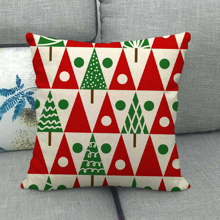 18" Kuddar Merry Xmas Soffkuddeöverdrag Hem Soffdekoration Kuddslip