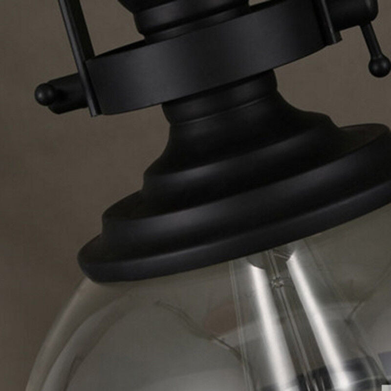 Antik Glasjärn Retro Industriell Kandelaber Pendel Taklampor