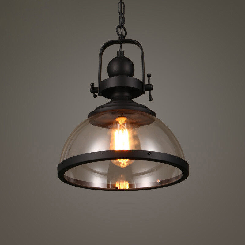 Antik Glasjärn Retro Industriell Kandelaber Pendel Taklampor