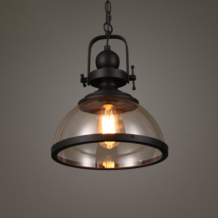 Antik Glasjärn Retro Industriell Kandelaber Pendel Taklampor