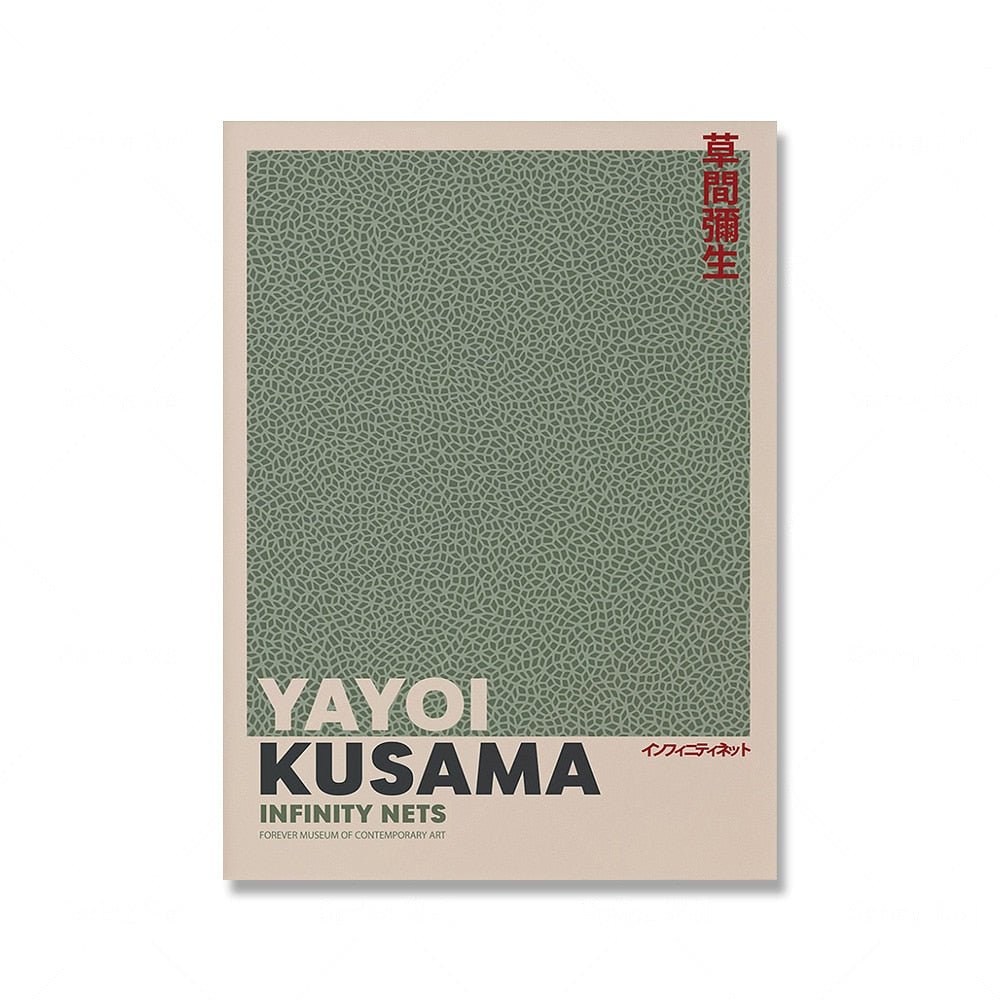 Salvia Grön Matisse Yayoi Kusama Utställningsaffisch