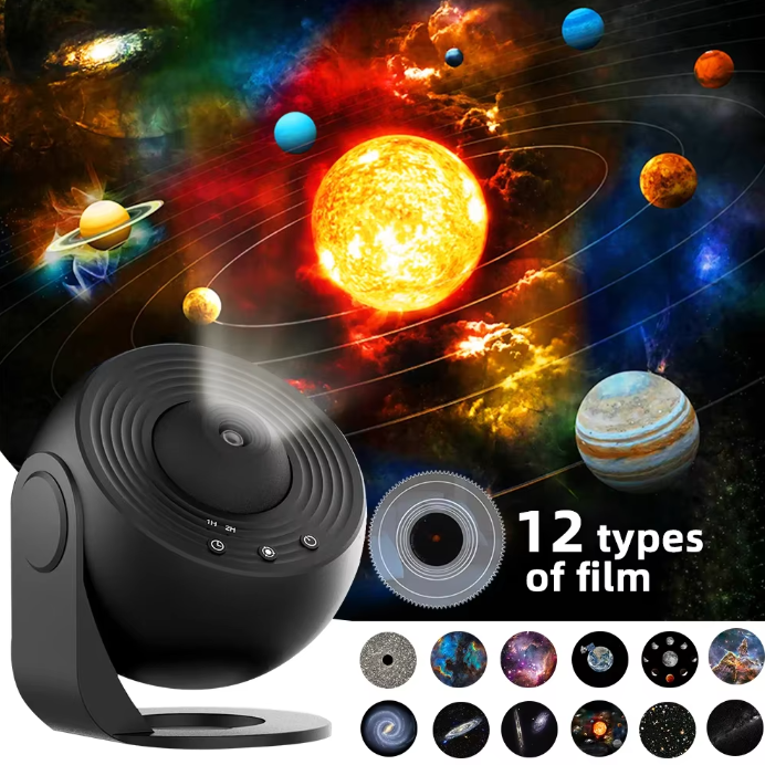 Aurora Galaxy Projektor - Planetarium Nattljus 13 Filmer