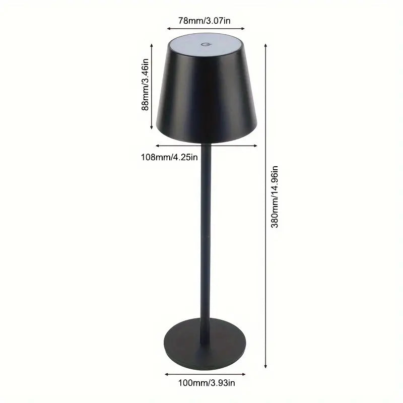 LED Bordslampa – Trådlös, Touchkontroll &amp; Dimbar Ljus