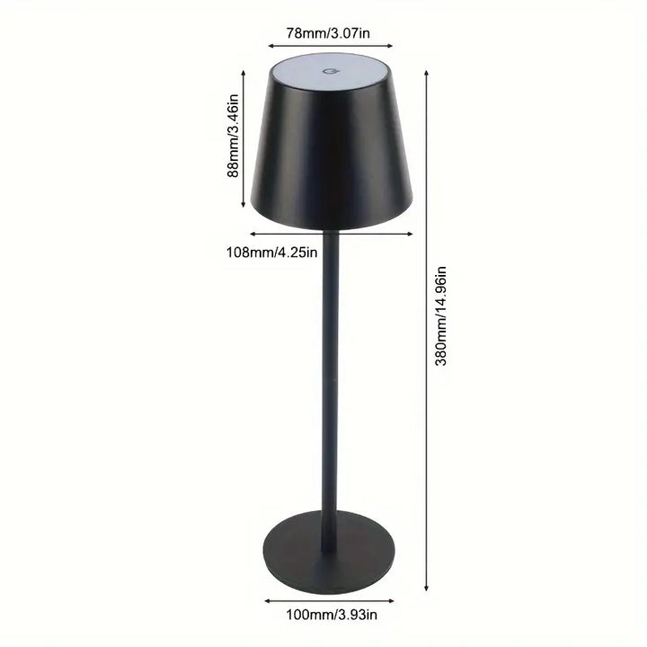 LED Bordslampa – Trådlös, Touchkontroll &amp; Dimbar Ljus