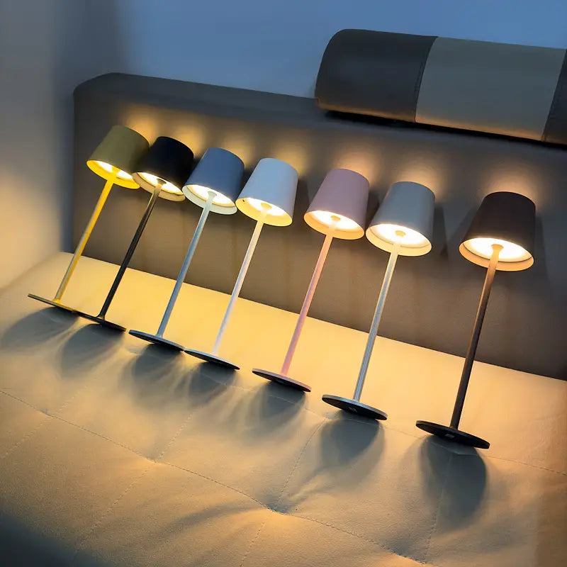 LED Bordslampa – Trådlös, Touchkontroll &amp; Dimbar Ljus
